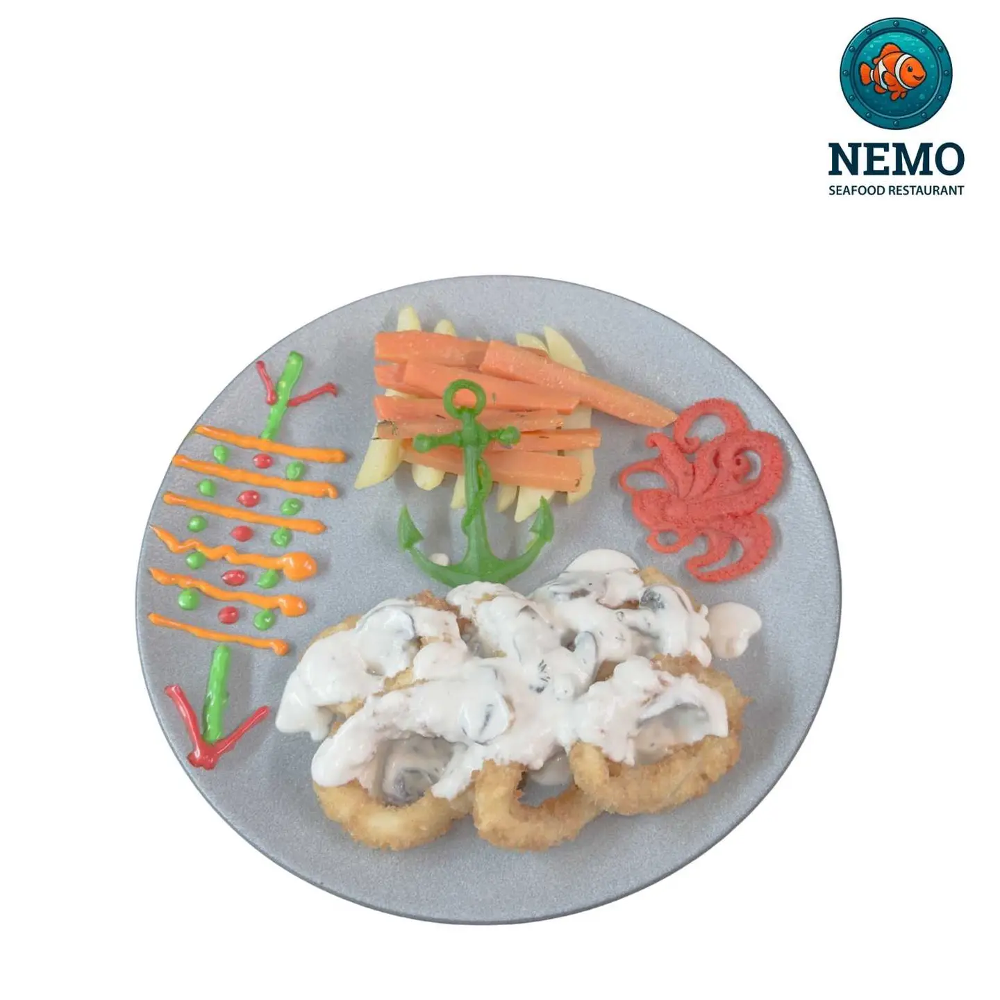 Squid With Mushroom Sauce