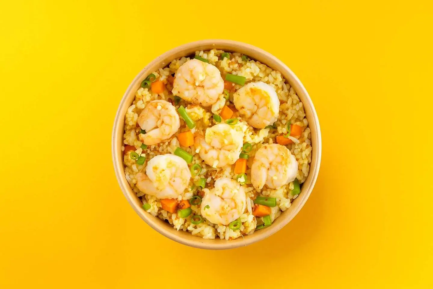 أرز مقلي بالجمبري