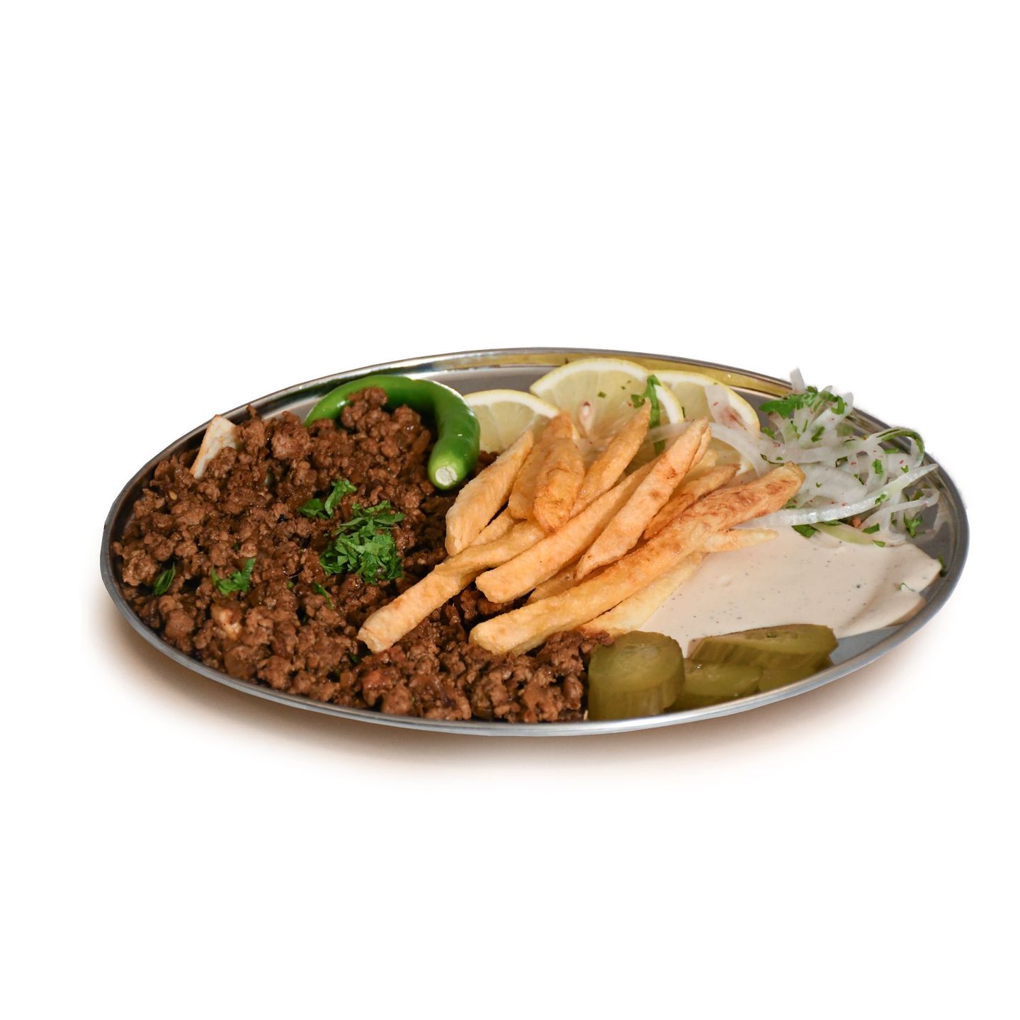 Plate Of Meat Crackling
