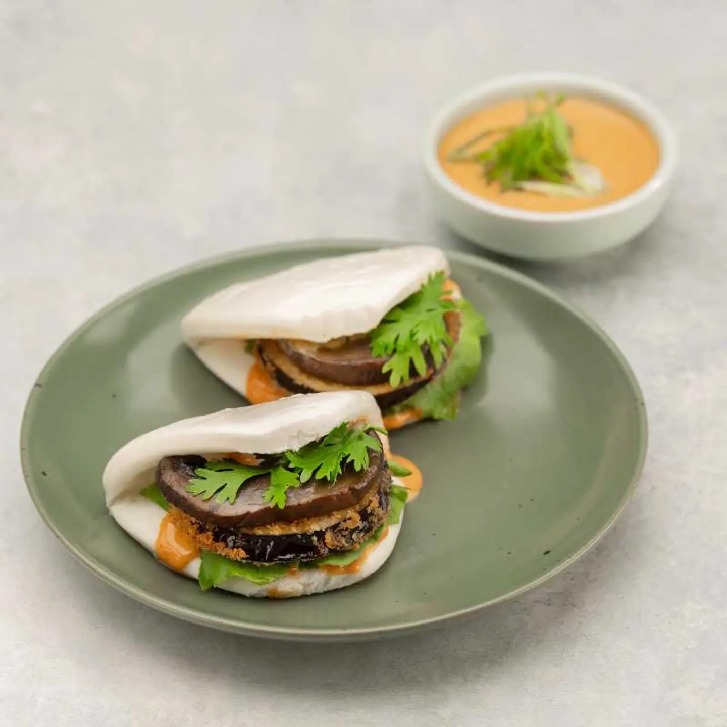 Portobello & Eggplant Vegetarian Bao 1 Piece