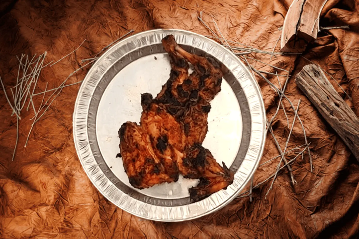 نص حبة دجاج مظبي بدون أرز