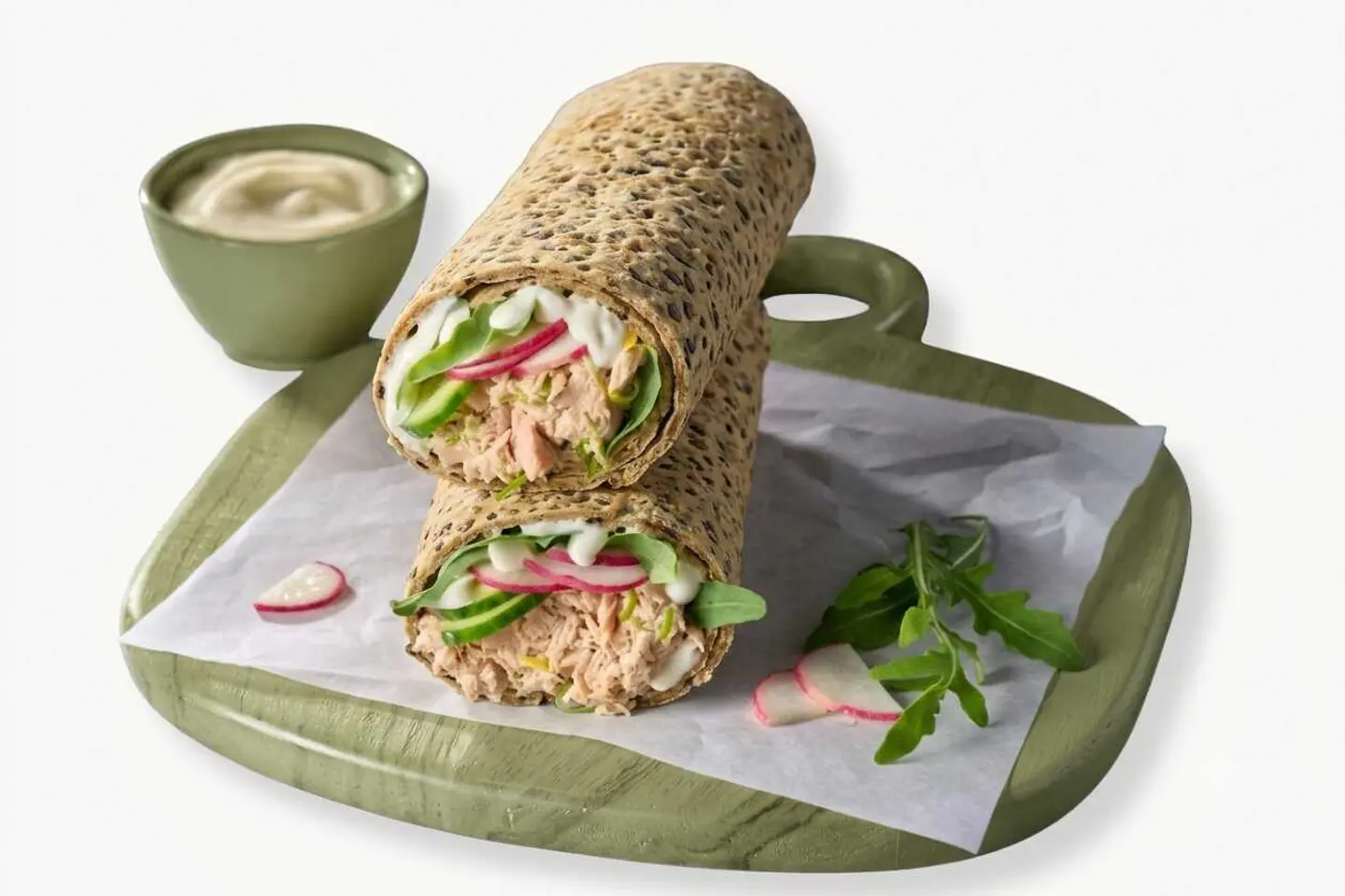 Low Cal Tuna Wrap In Protein Dough