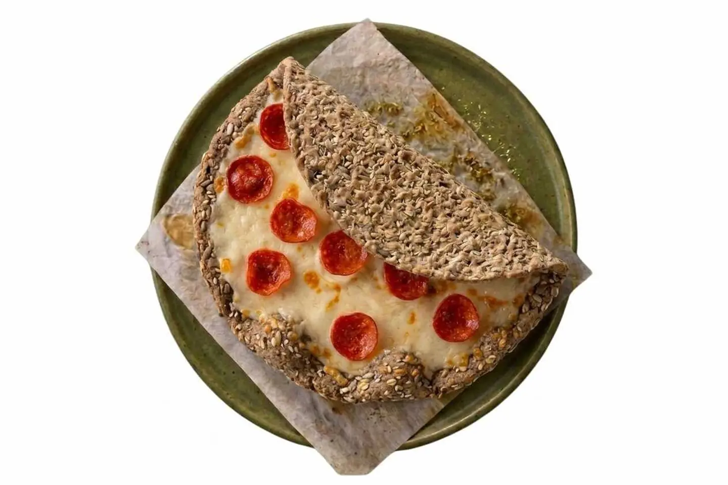 Akkawi Pepperoni Manakeesh In Protein Dough