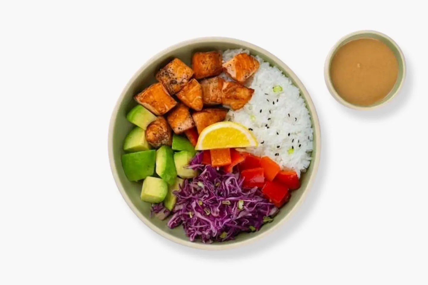 Salmon Cubes Bowl