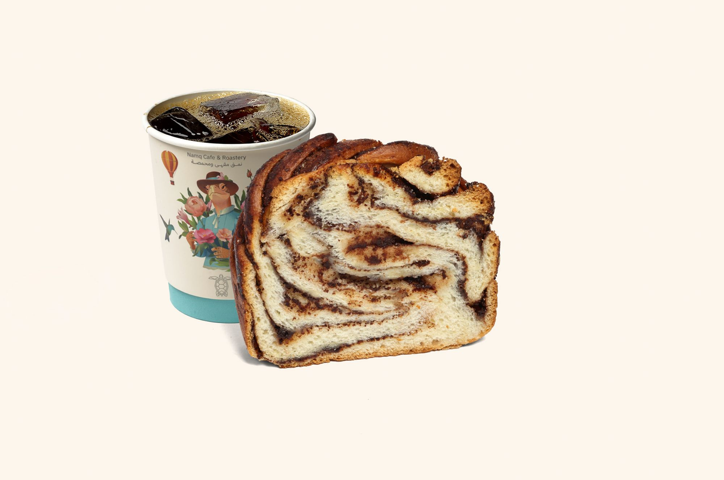 قهوة اليوم بارد مع بابكا