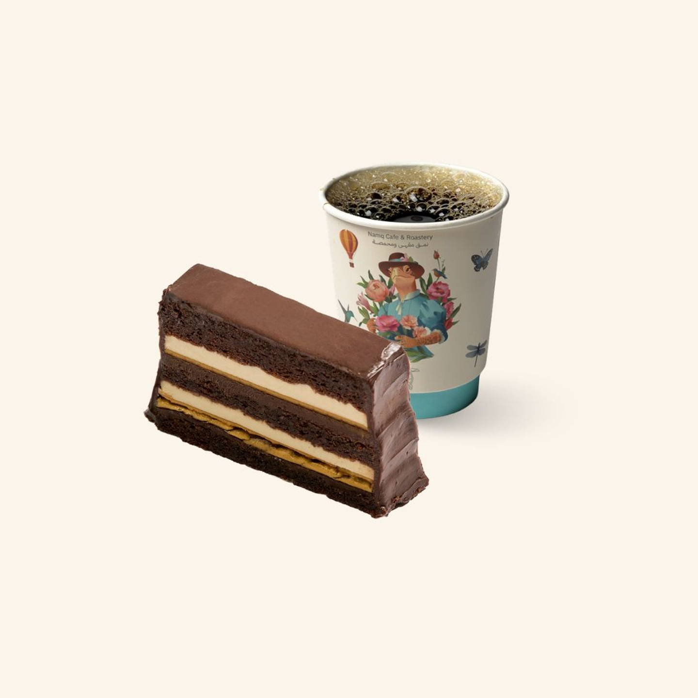 London Cake With Coffee Day