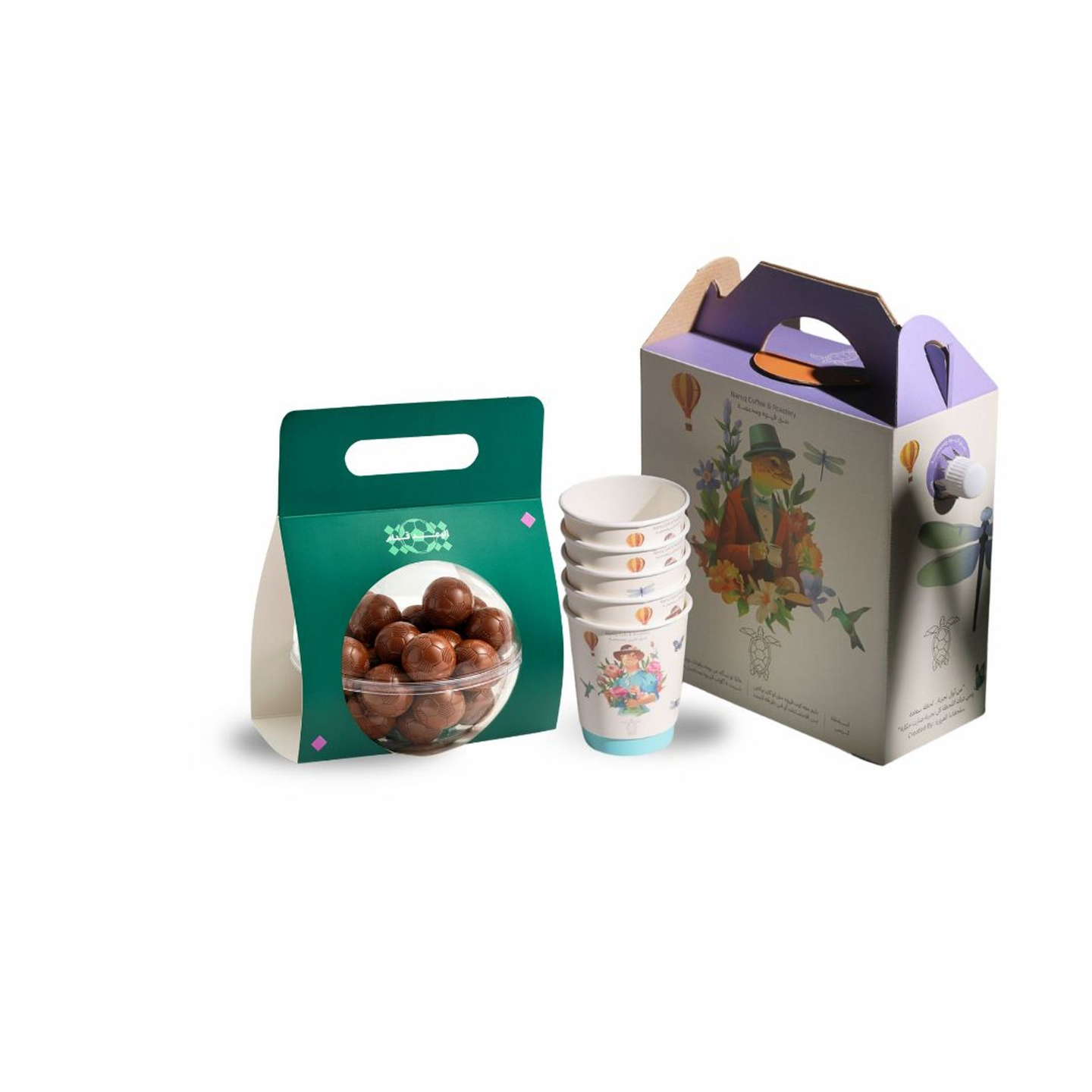 Coffee Day Container With World Cup Balls