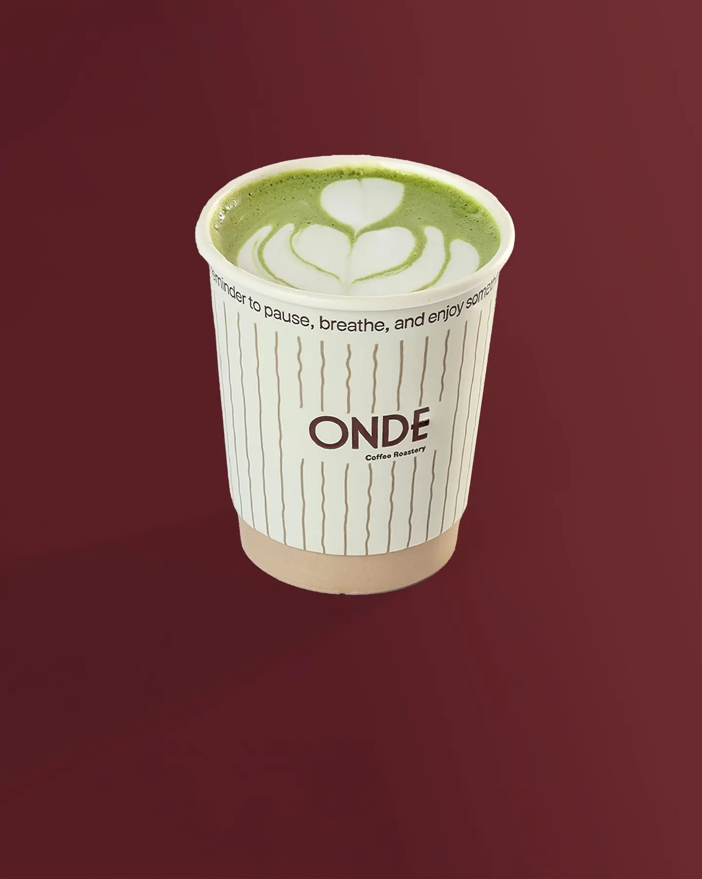 Hot Green Matcha Cappuccino