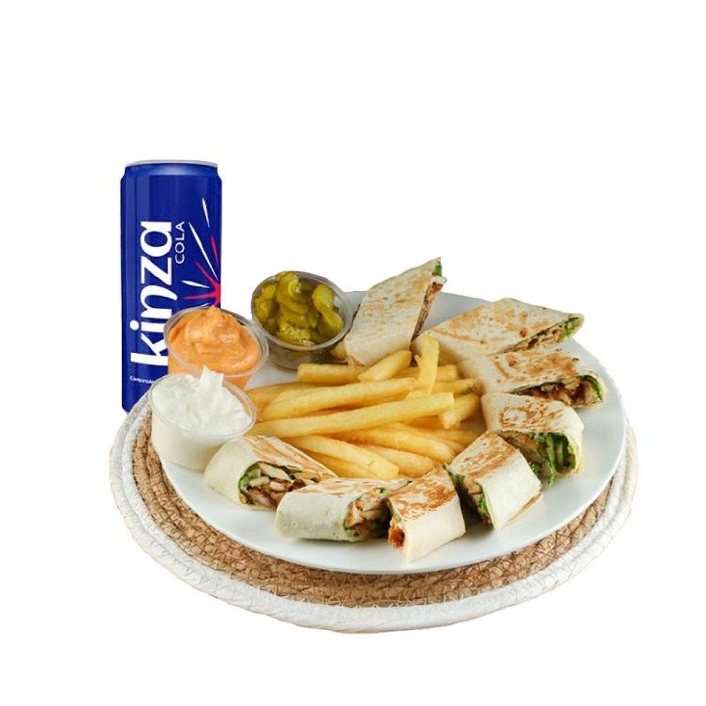 Arabic Chicken Shawarma Offer 8 Pieces + Soft Drink