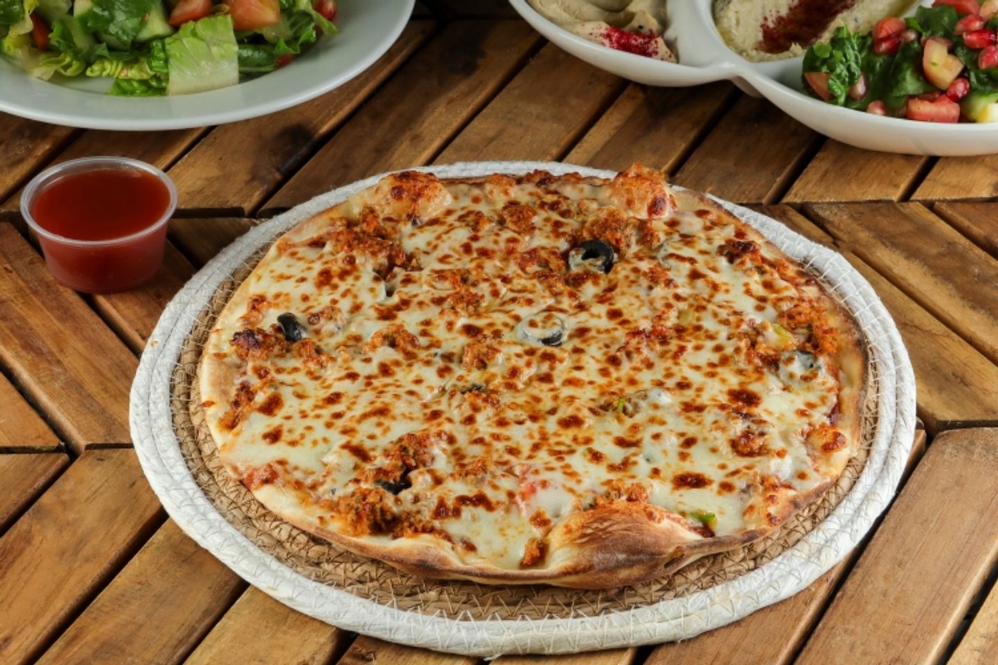 Large Chicken Shawarma Pizza