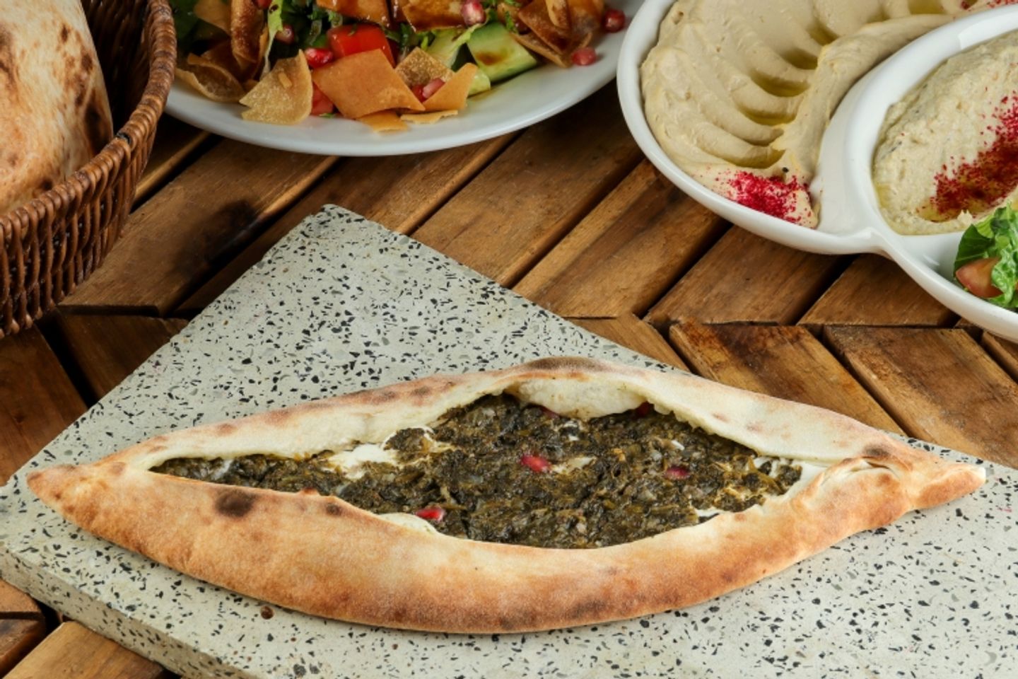 سبانخ جبن بيض