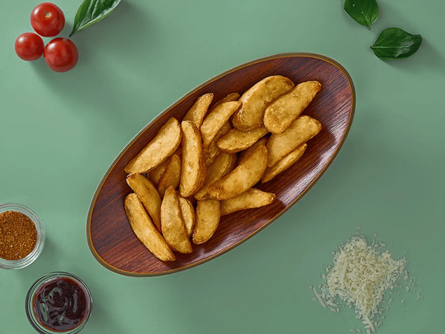 شرائح بطاطس (مطهوة في الفرن)