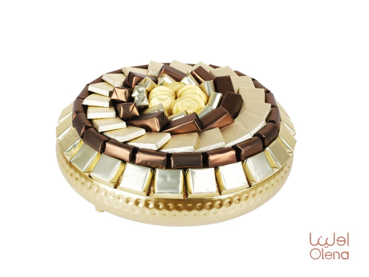 Golden Round Wrapped Chocolate 51004