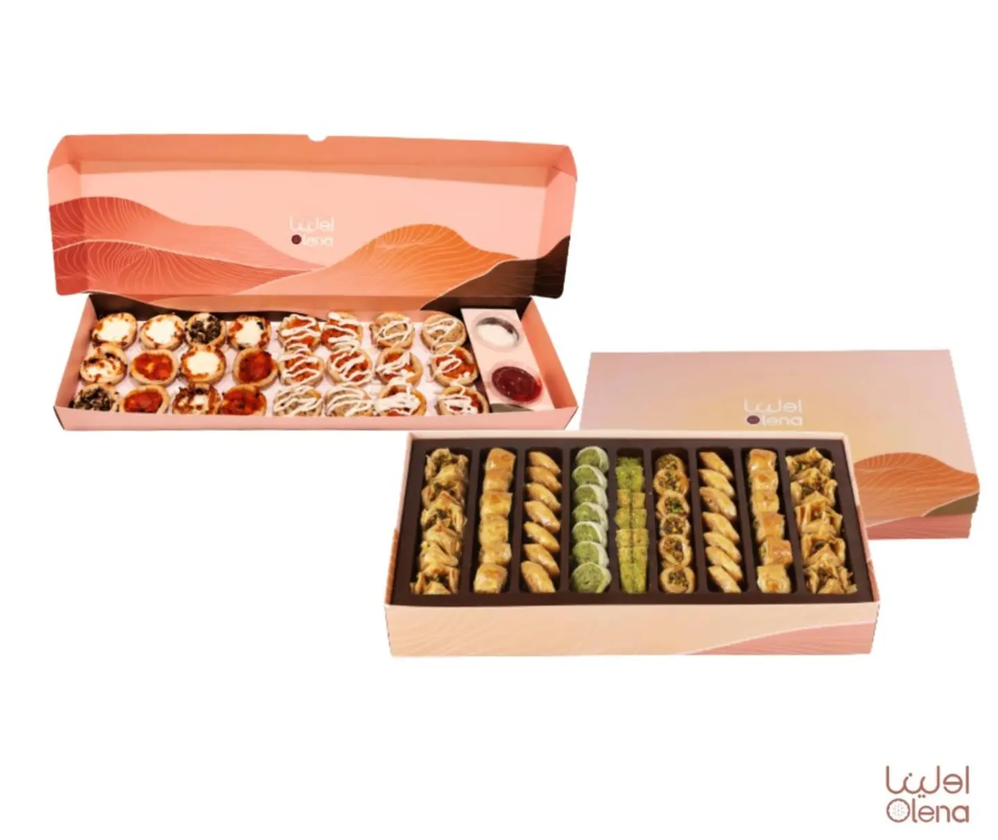 Mixed Baklava And Medium Mini Cup Pastries