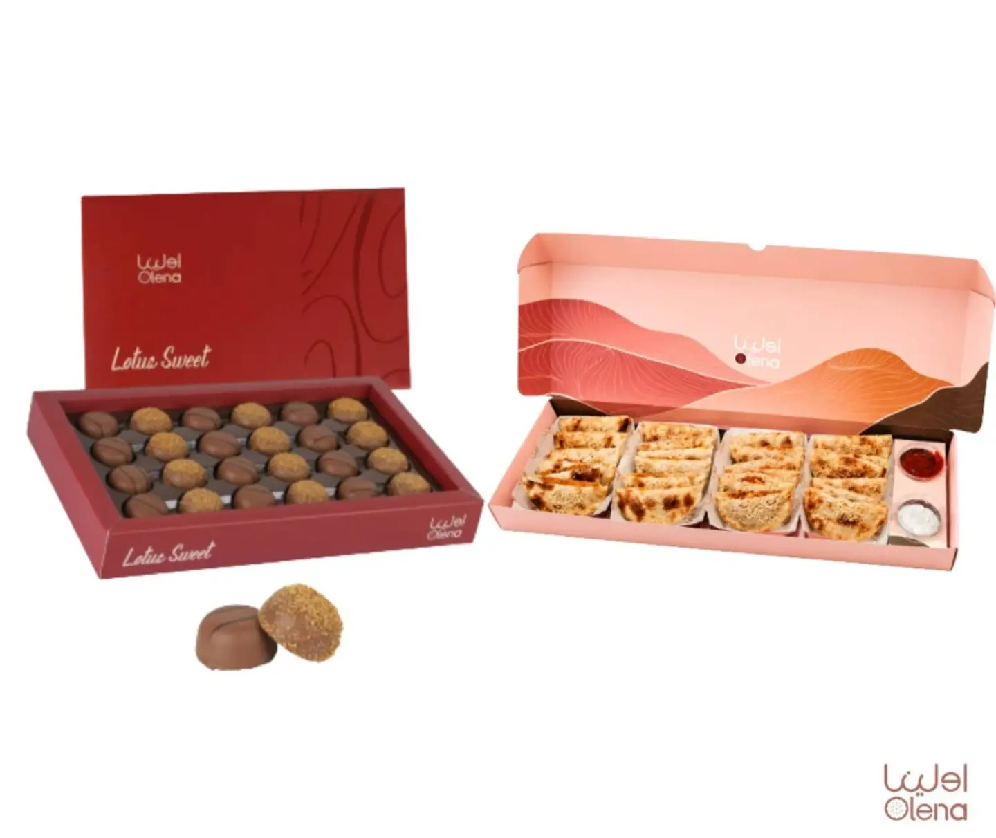 Lotus Chocolate And Medium Stuffed Pastries