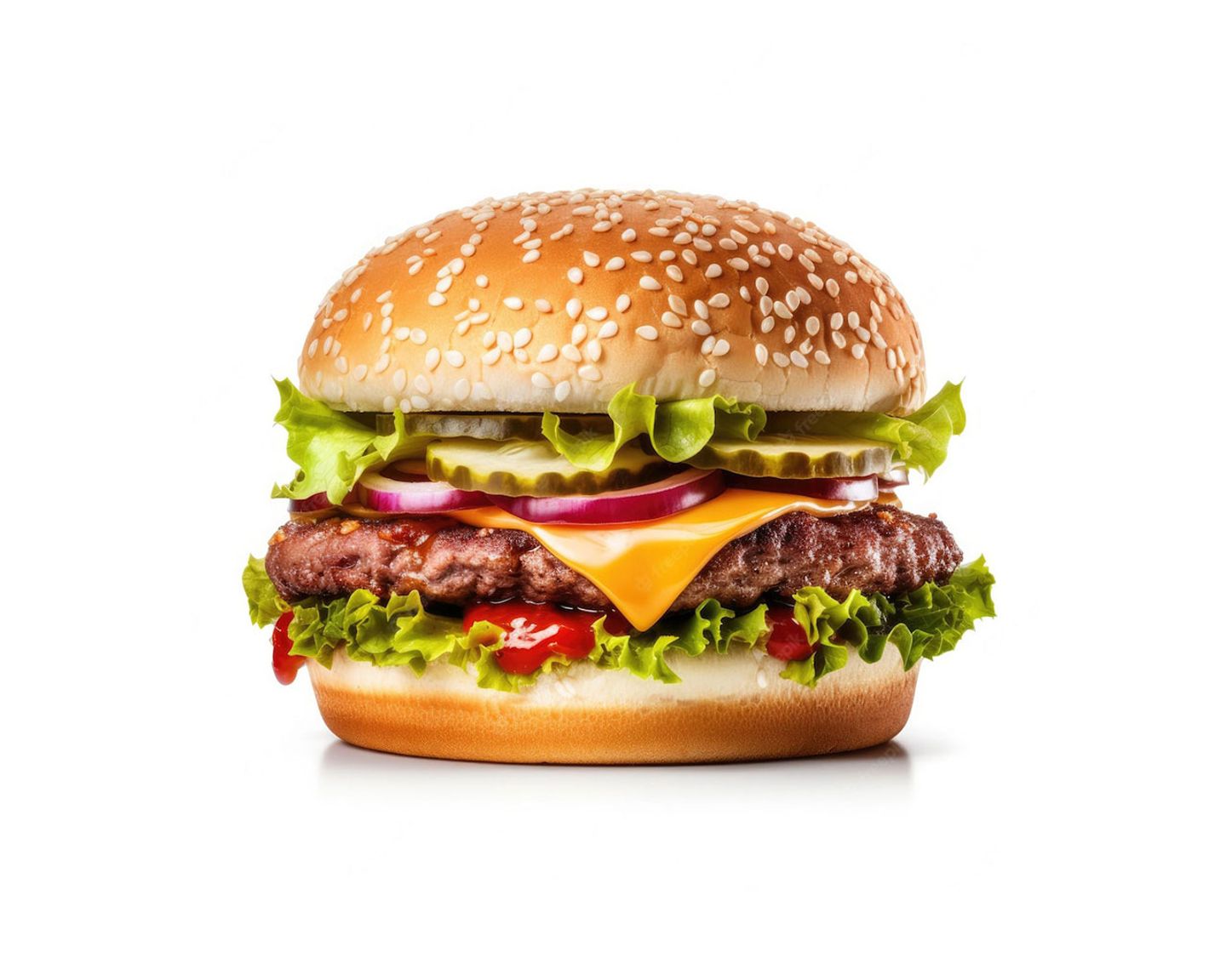 Grilled Meat Burger Sandwich