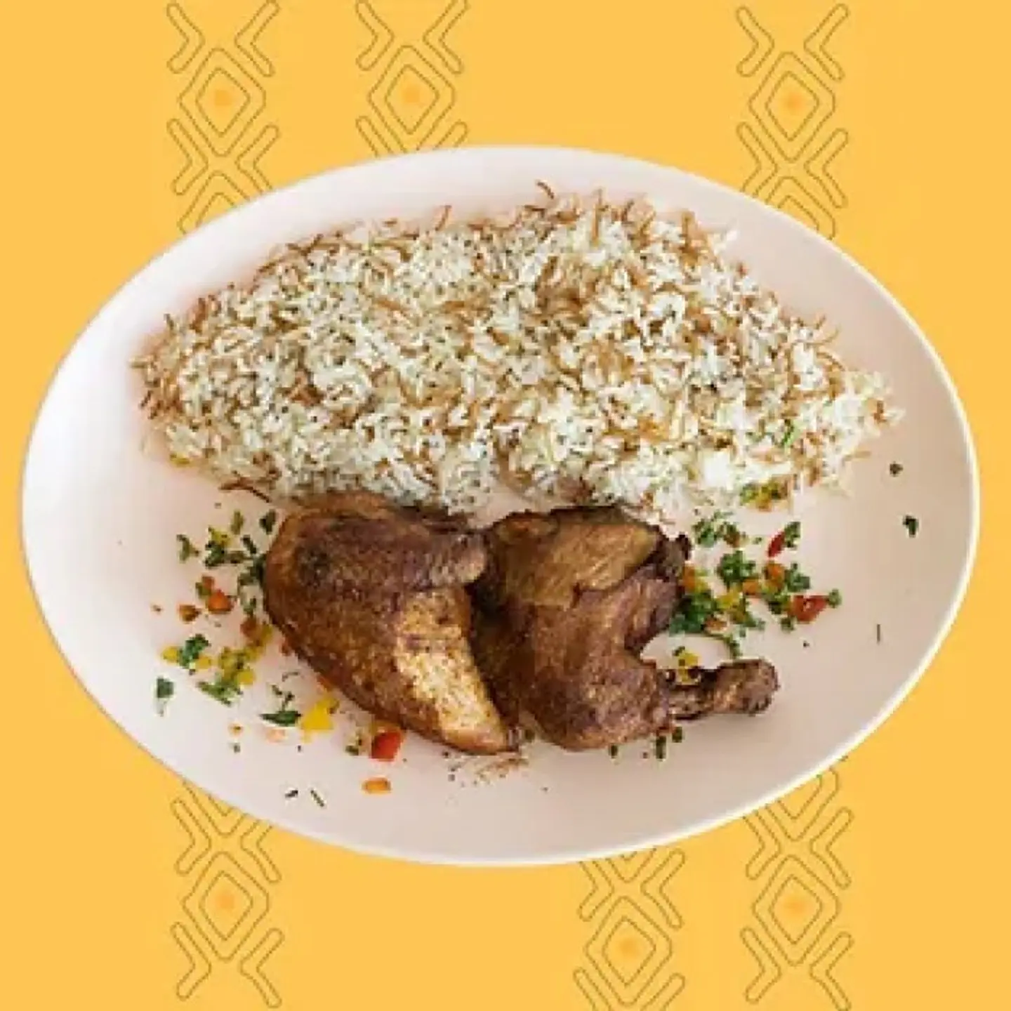 نصف دجاج محمر