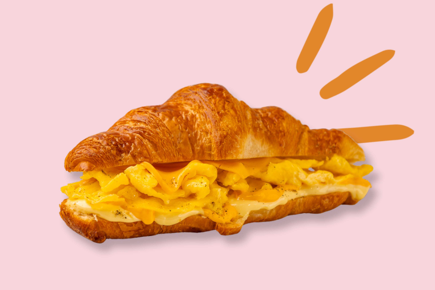 Cheesy Scramble Croissant