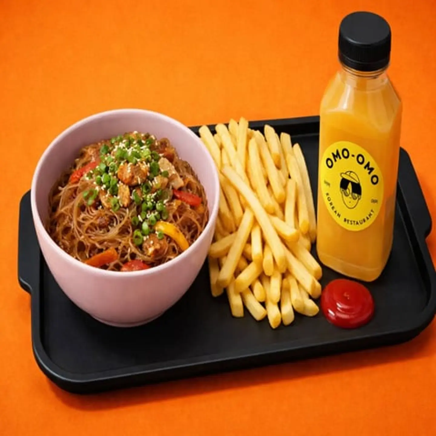 Kids Japchae With Fries And A Drink