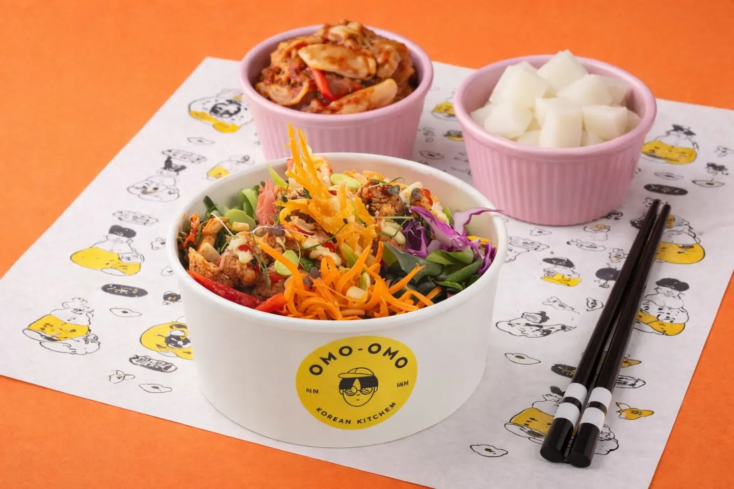 Chicken Poke And Get Two Banchan Kmichi And Radish