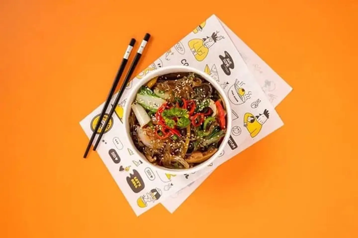 Jap Chae (Korean Glass Noodles)