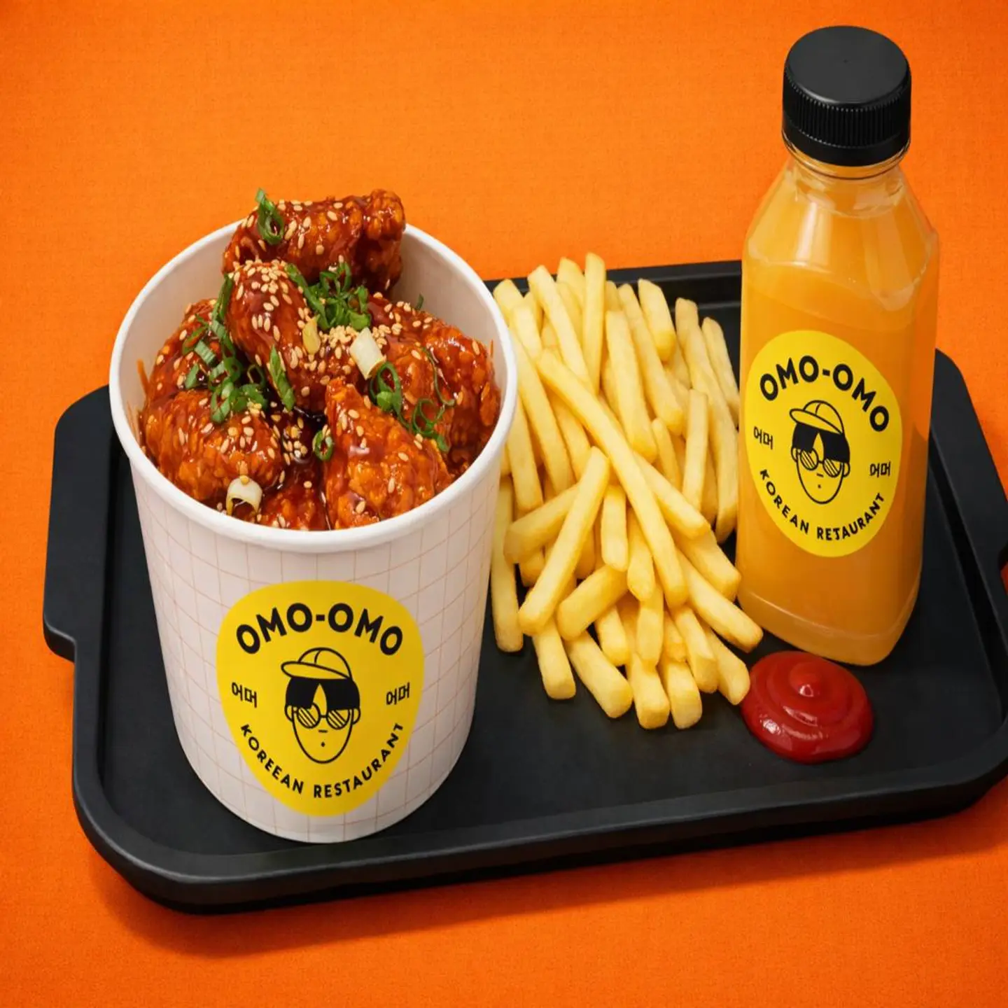 Kids Honey Glazed Chicken Bites With Fries And A Drink