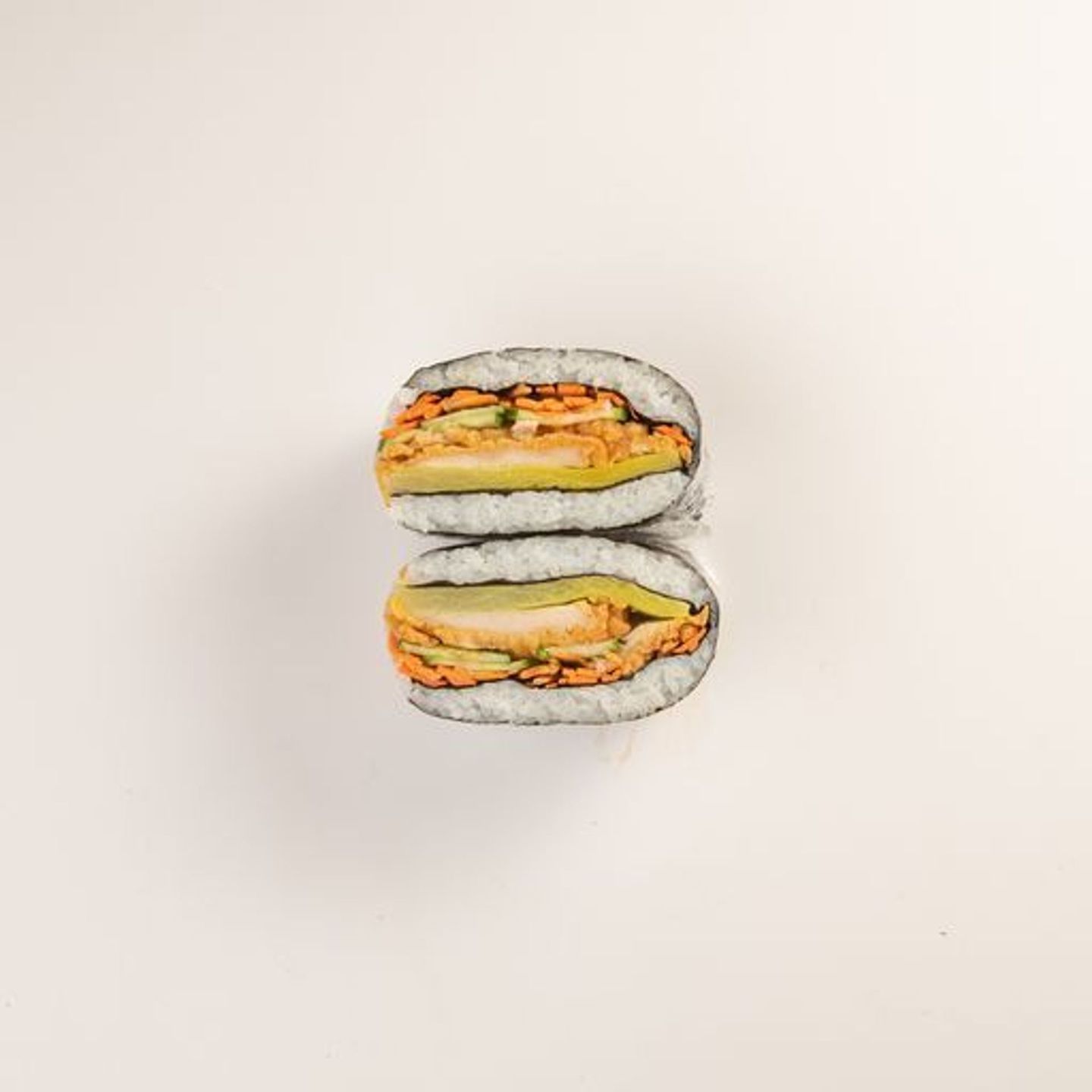 Korean Fried Chicken Kimbap Sandwich