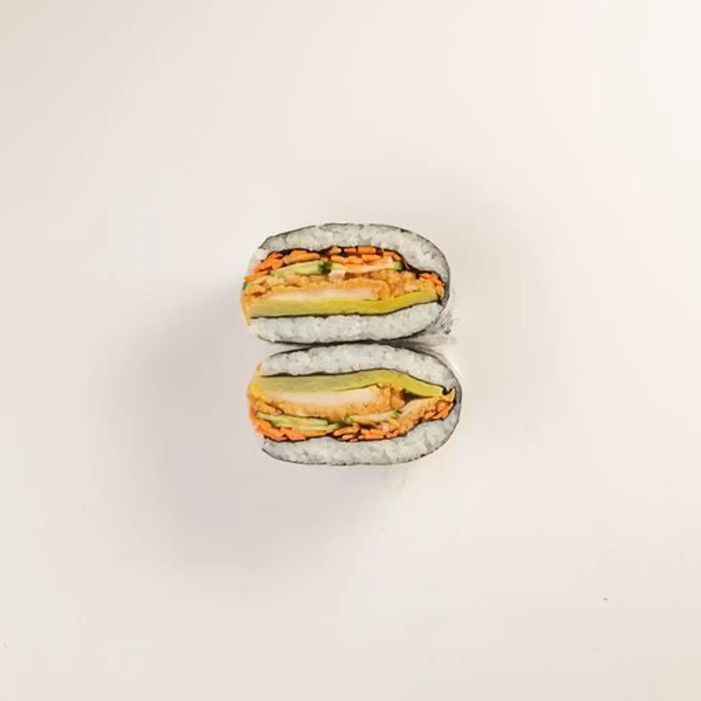 Korean Fried Chicken Kimbap Sandwich