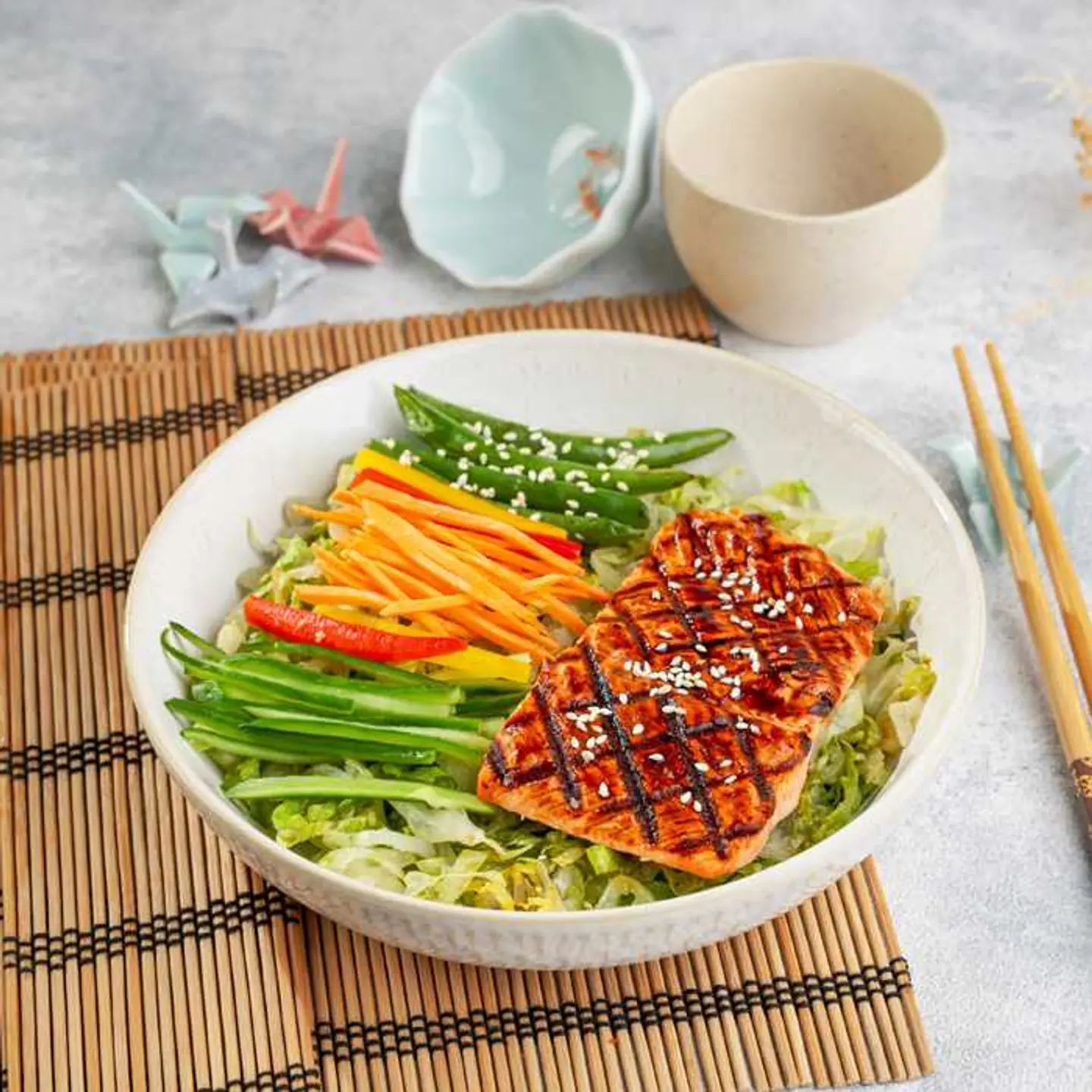 Grilled Salmon Salad