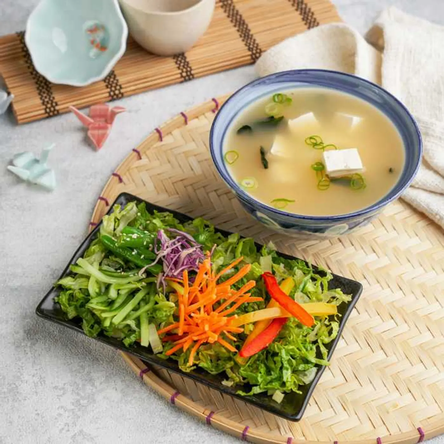 Miso Soup And Side Salad
