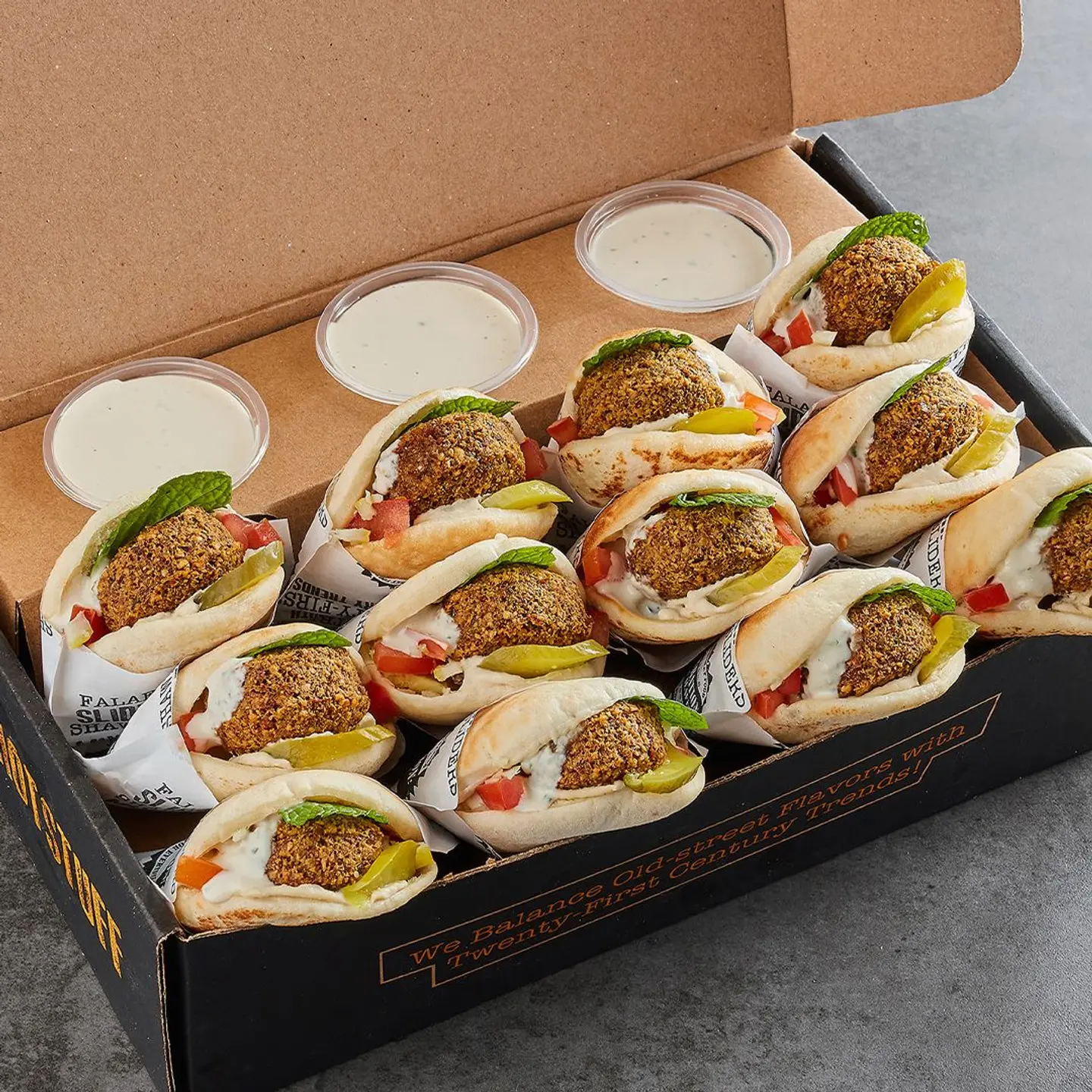 12 Pcs Falafel Sliders
