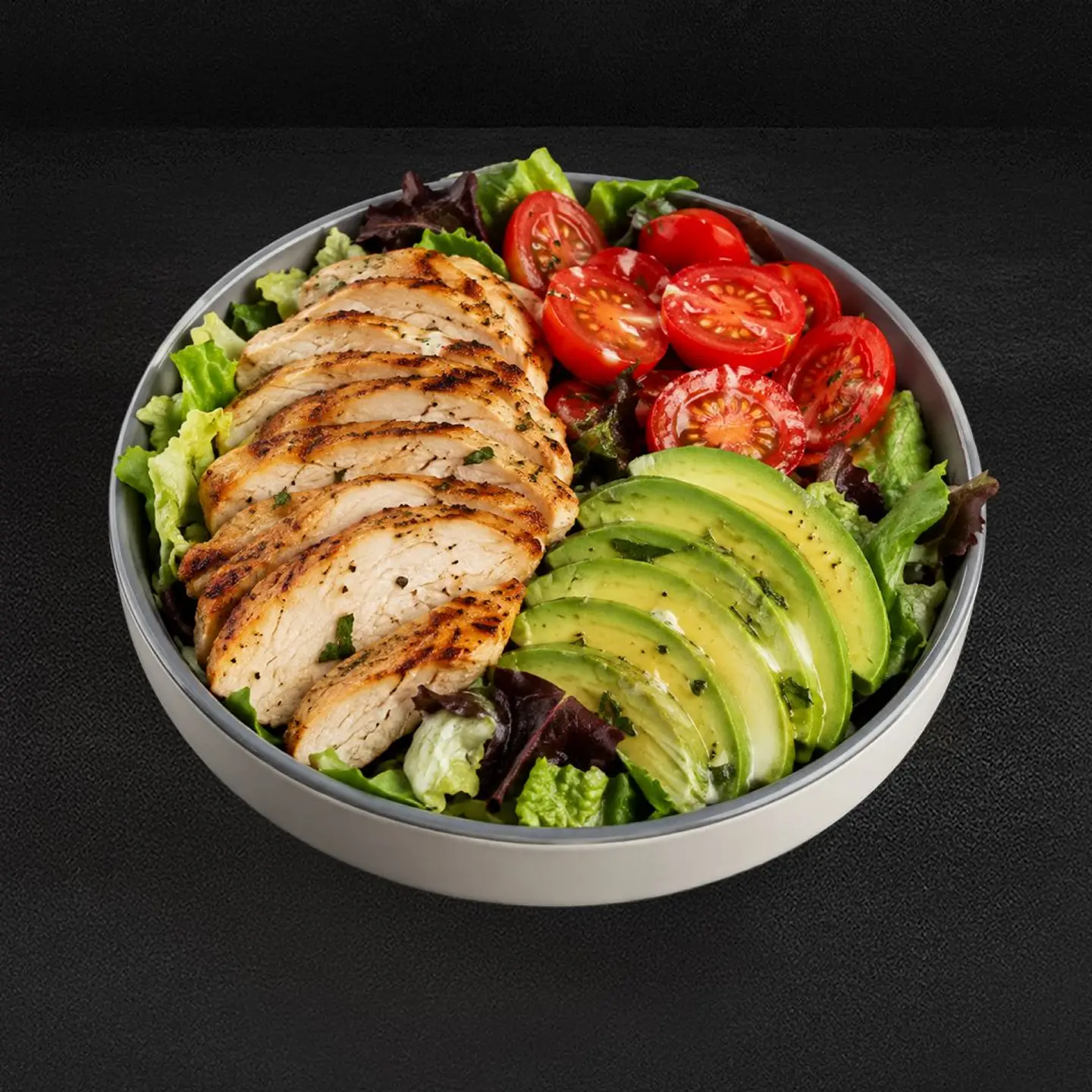 High Protein Chicken Avocado Salad