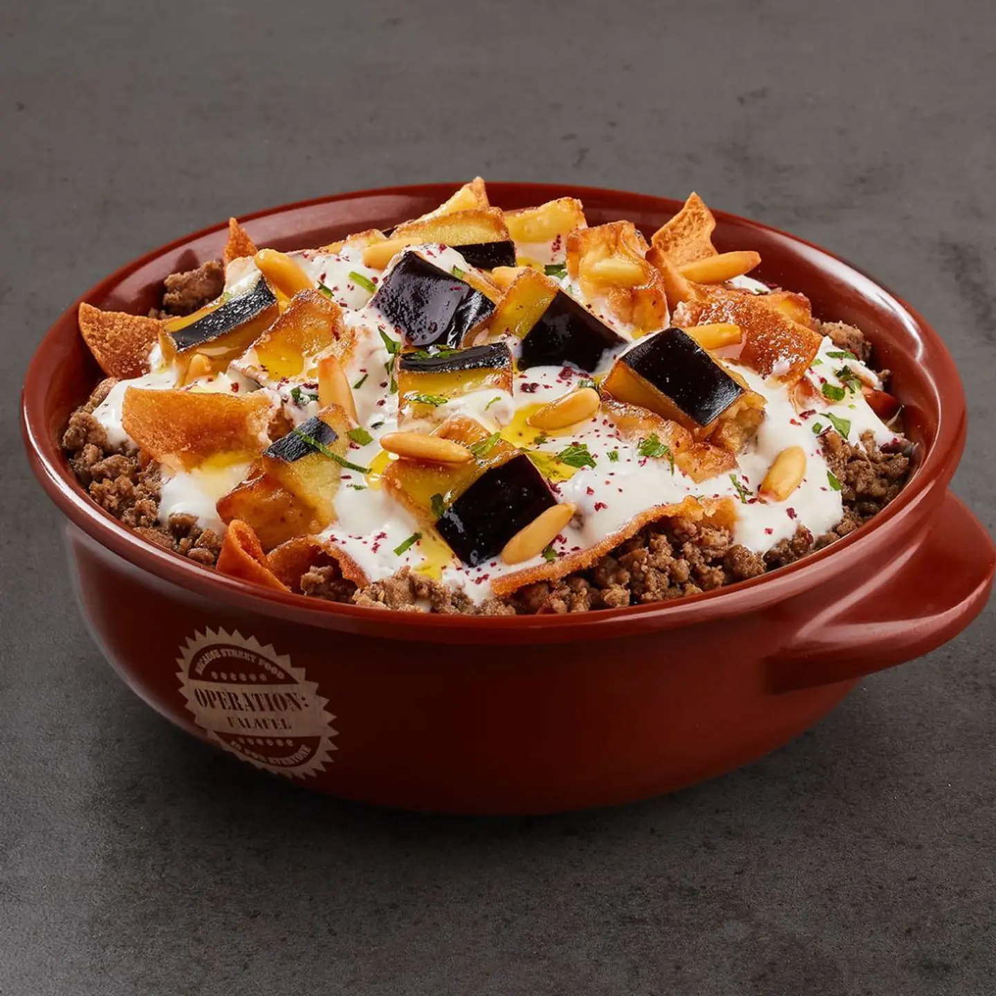 Eggplant Fatteh
