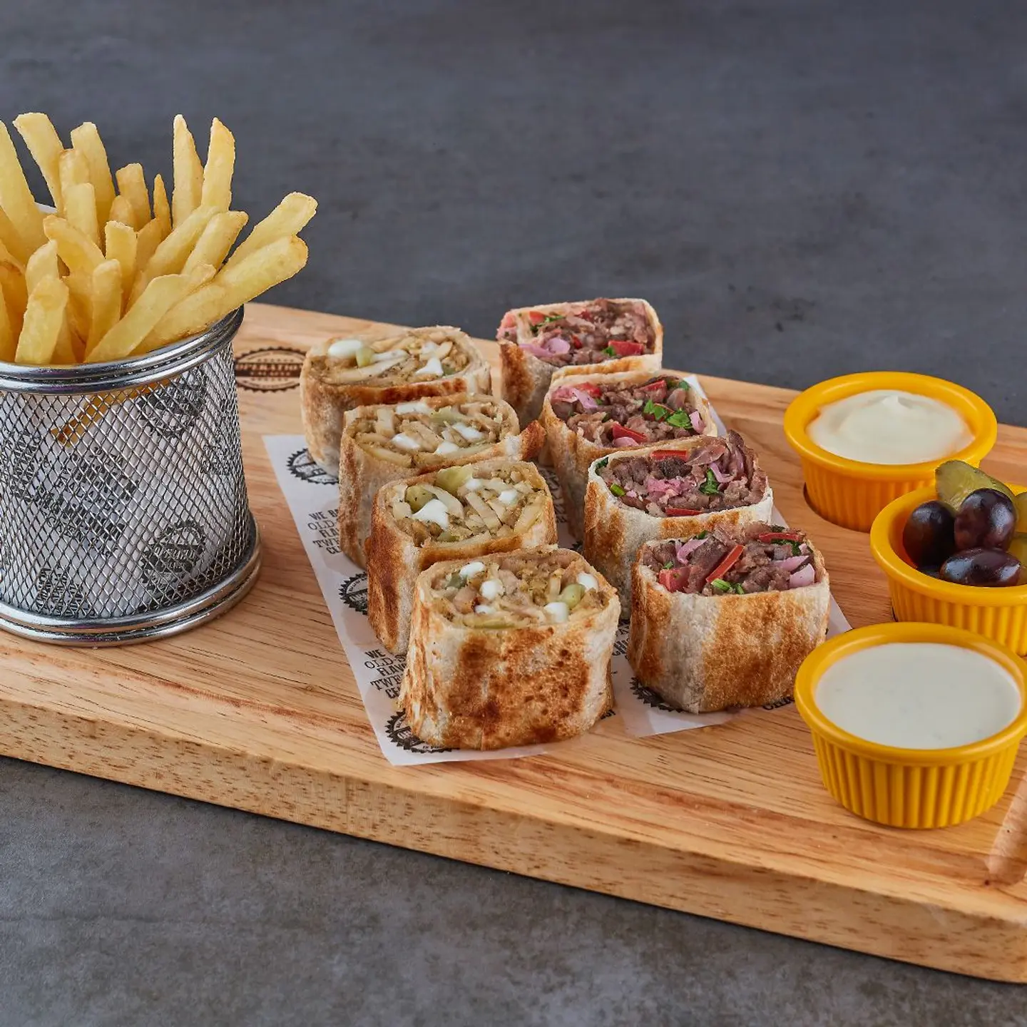 Mixed Shawarma Saj Platter