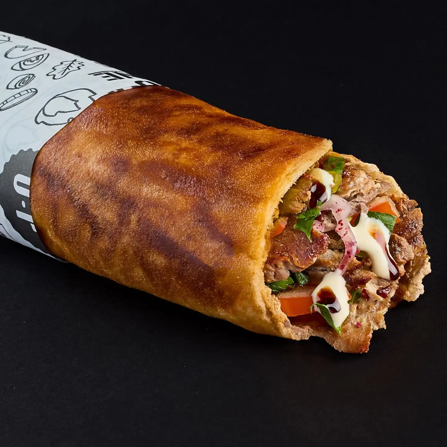 شاورما لحم بقري مقرمشة