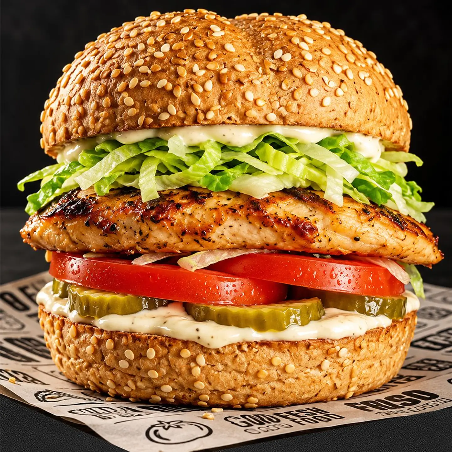 Healthy Grilled Chicken Burger (Low Kcal)