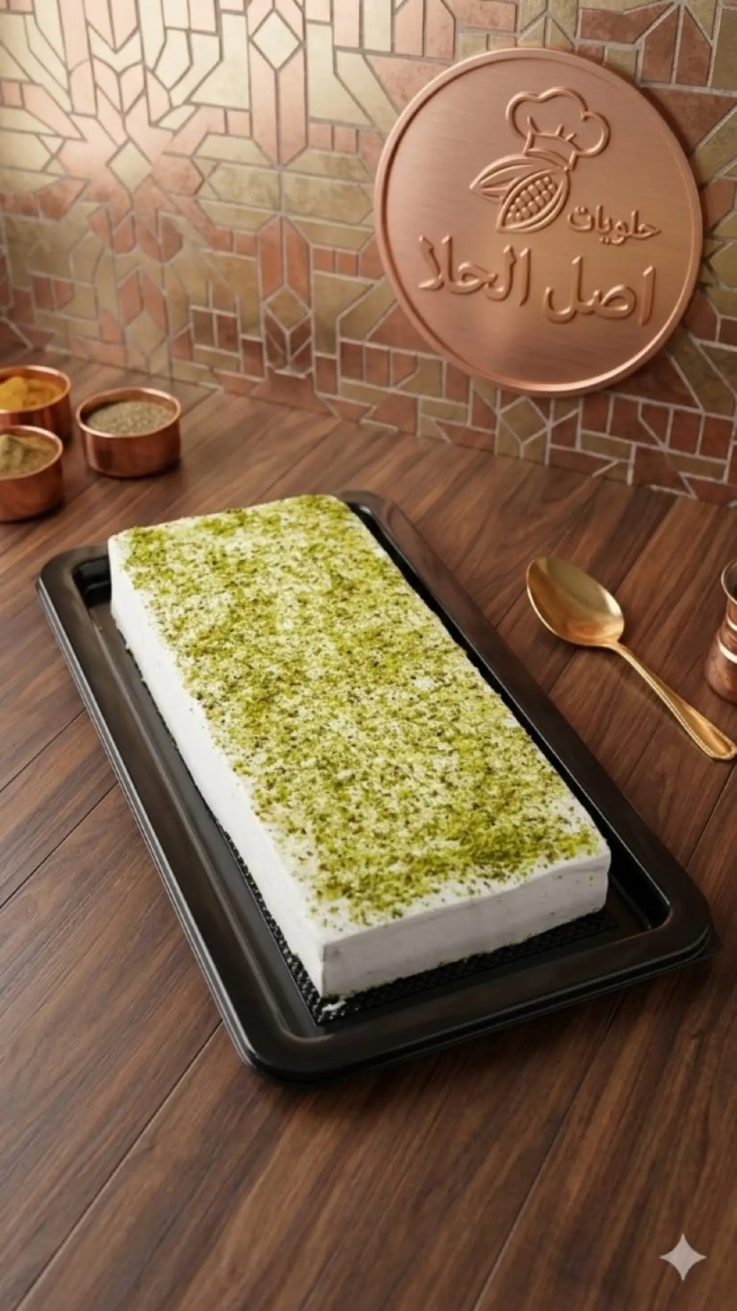 كيك فرنسي فانيلا كبير