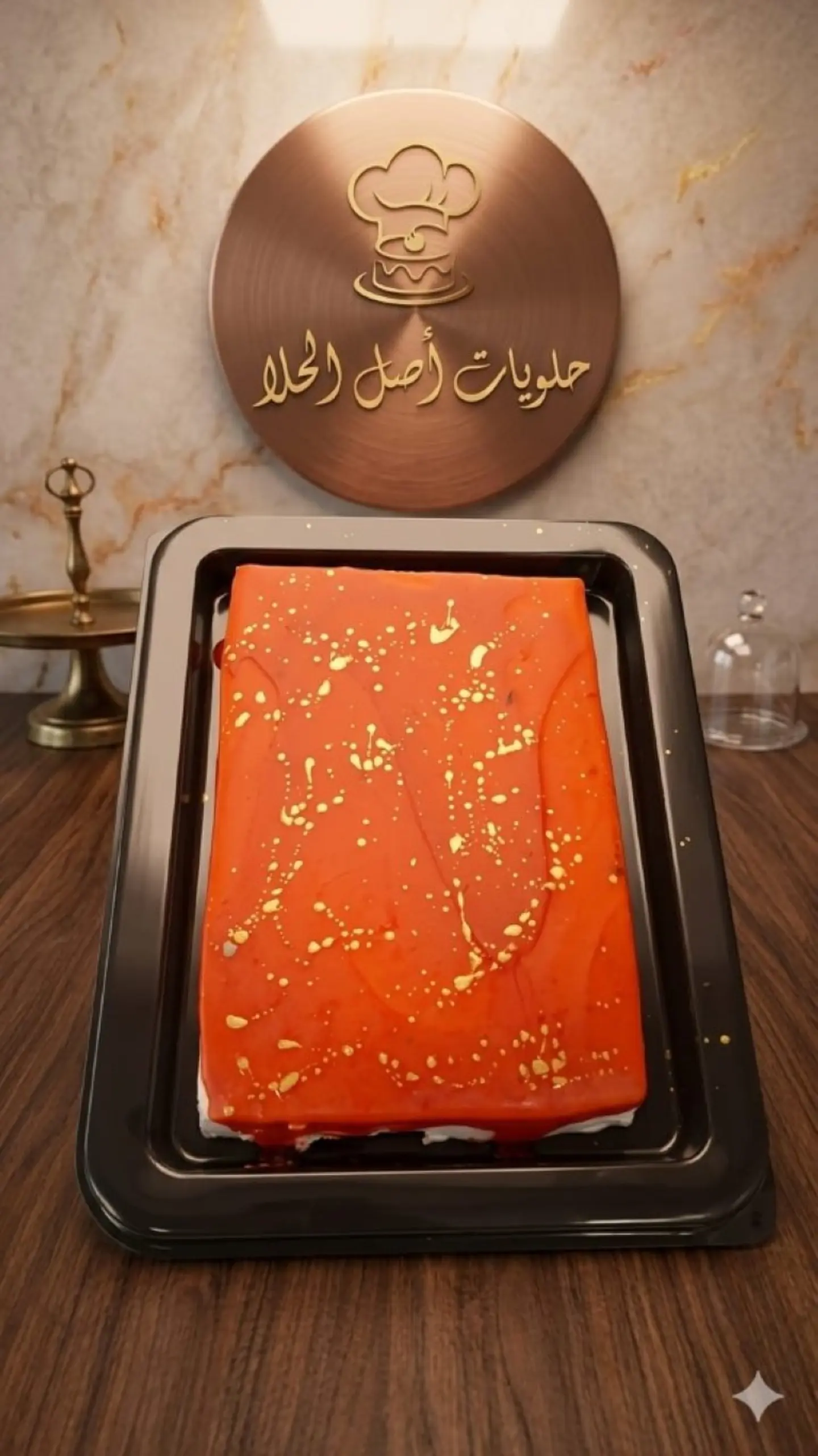 Small French Strawberry Cake