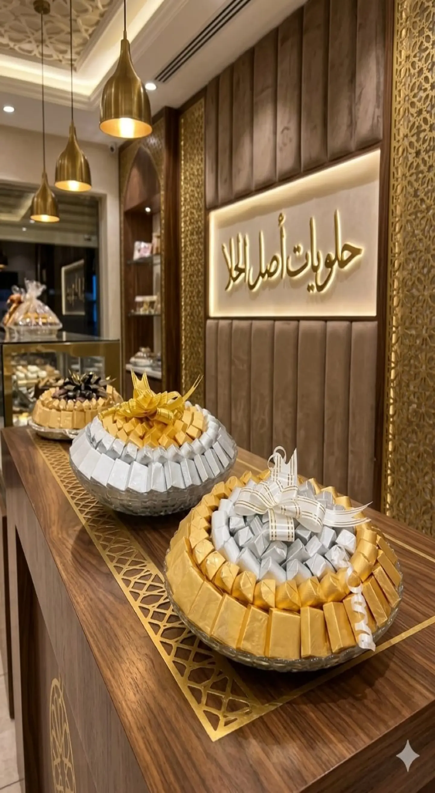 صينية شوكولاتة فاخرة بلجيكي مغلف ذهبي