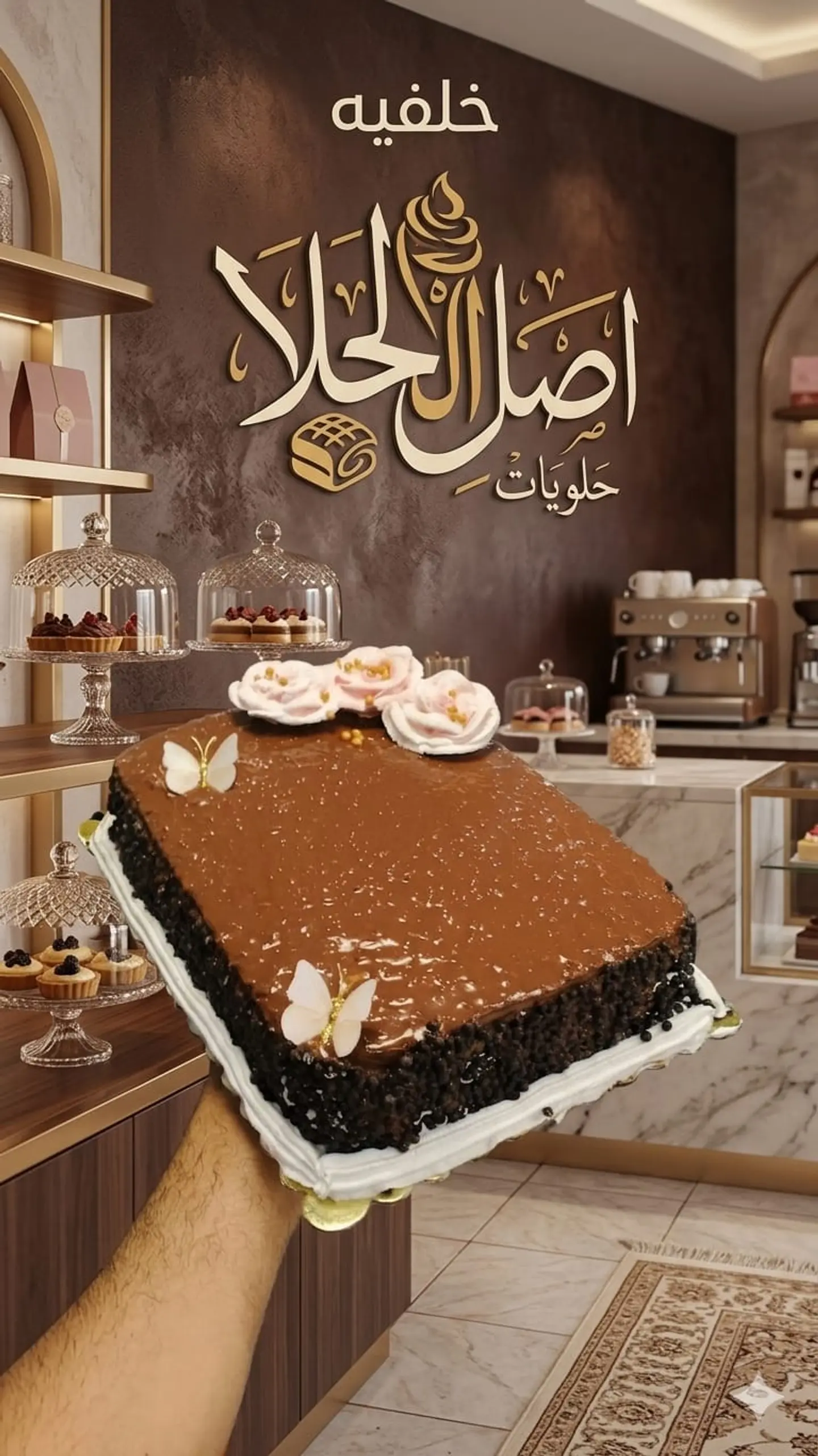 Rectangular Rocher Cake