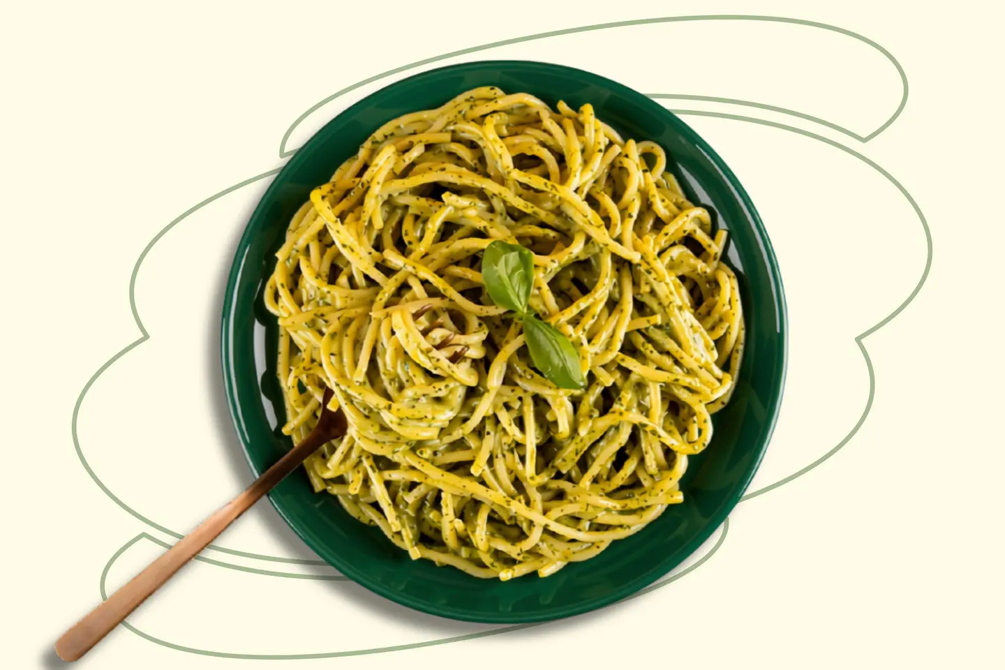 Creamy Pesto Spaghetti