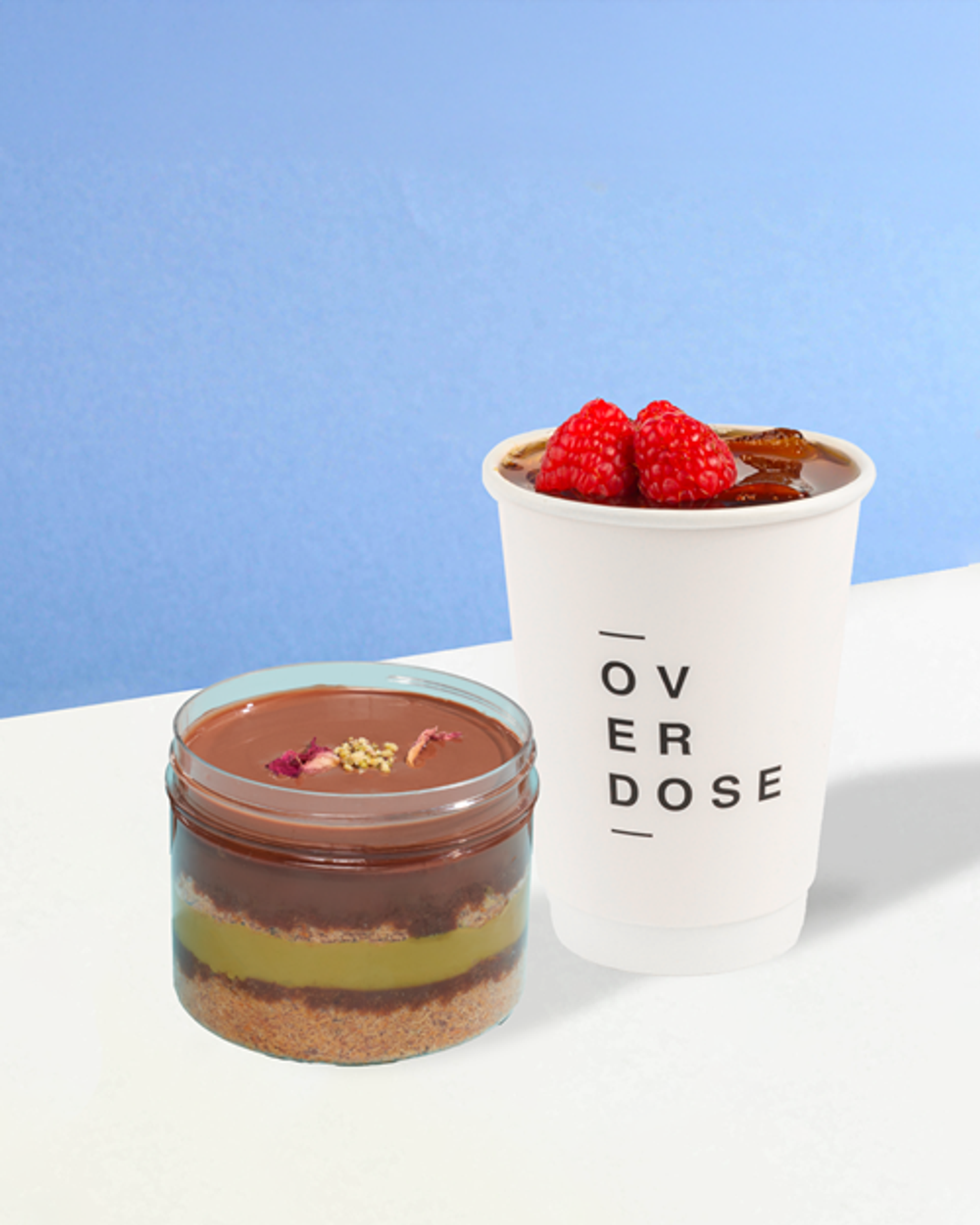 Kunafa Pouding + Raspberry V60