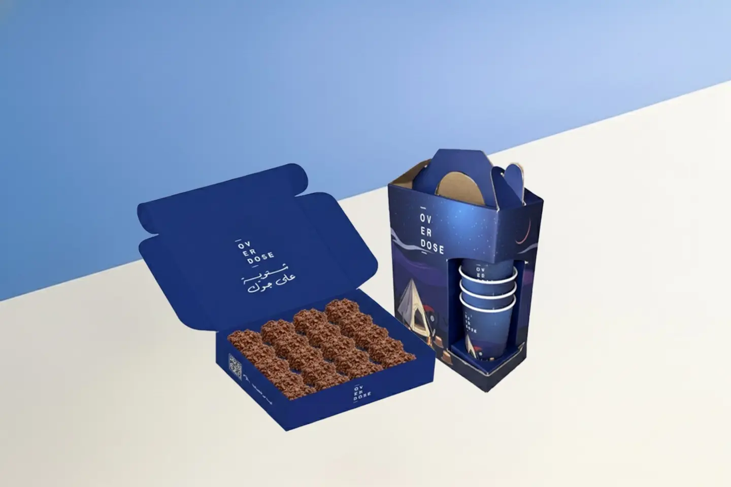 حافظة قهوة مع بوكس الكرنشي