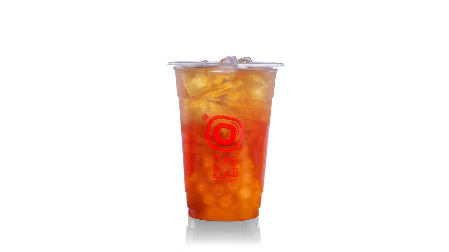 Peach Boba Tea