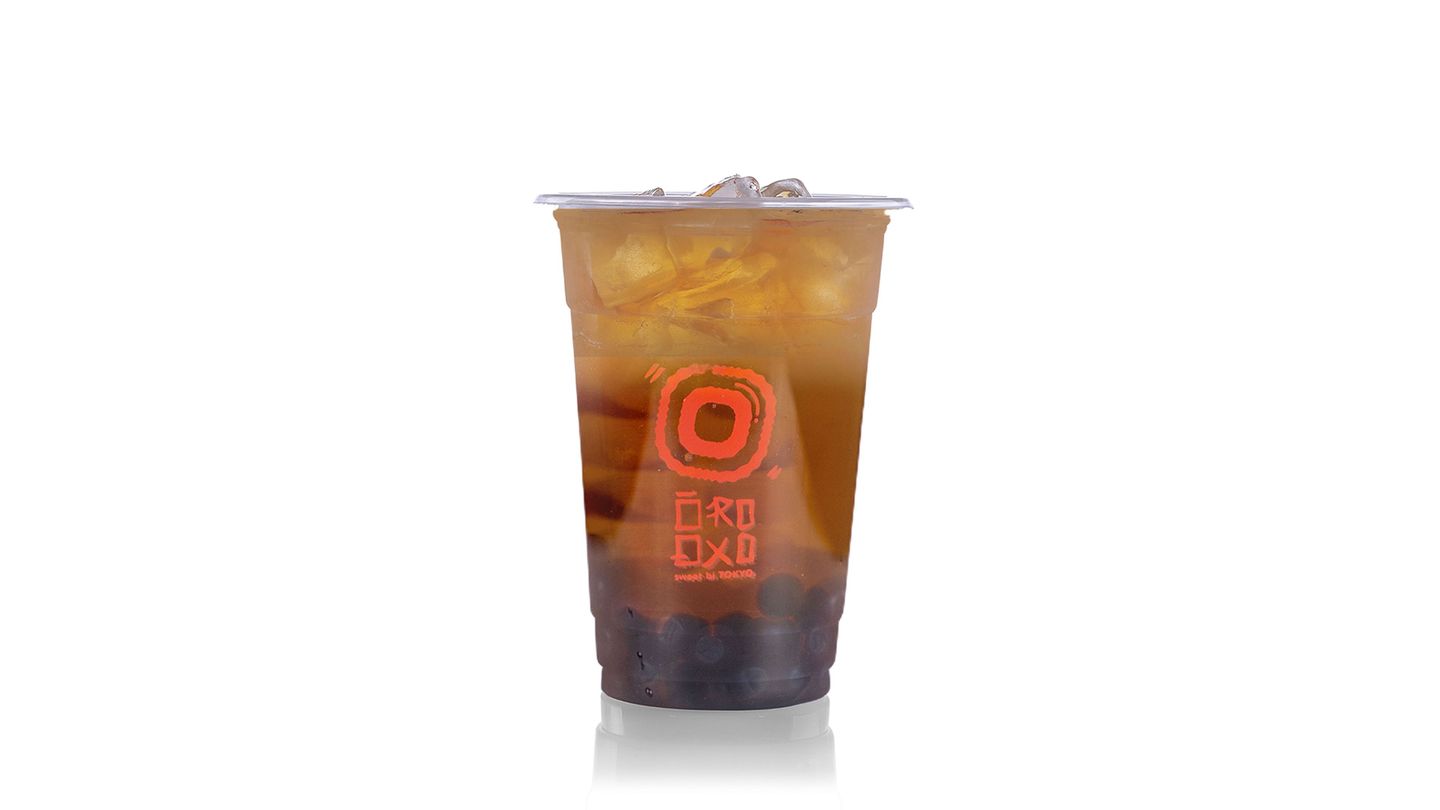 Black Boba Tea With Milk