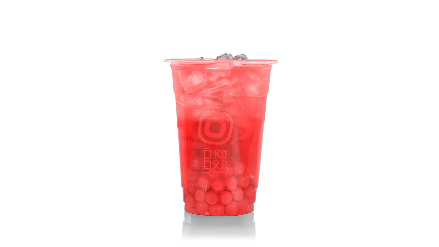 Pomegranate Boba Tea
