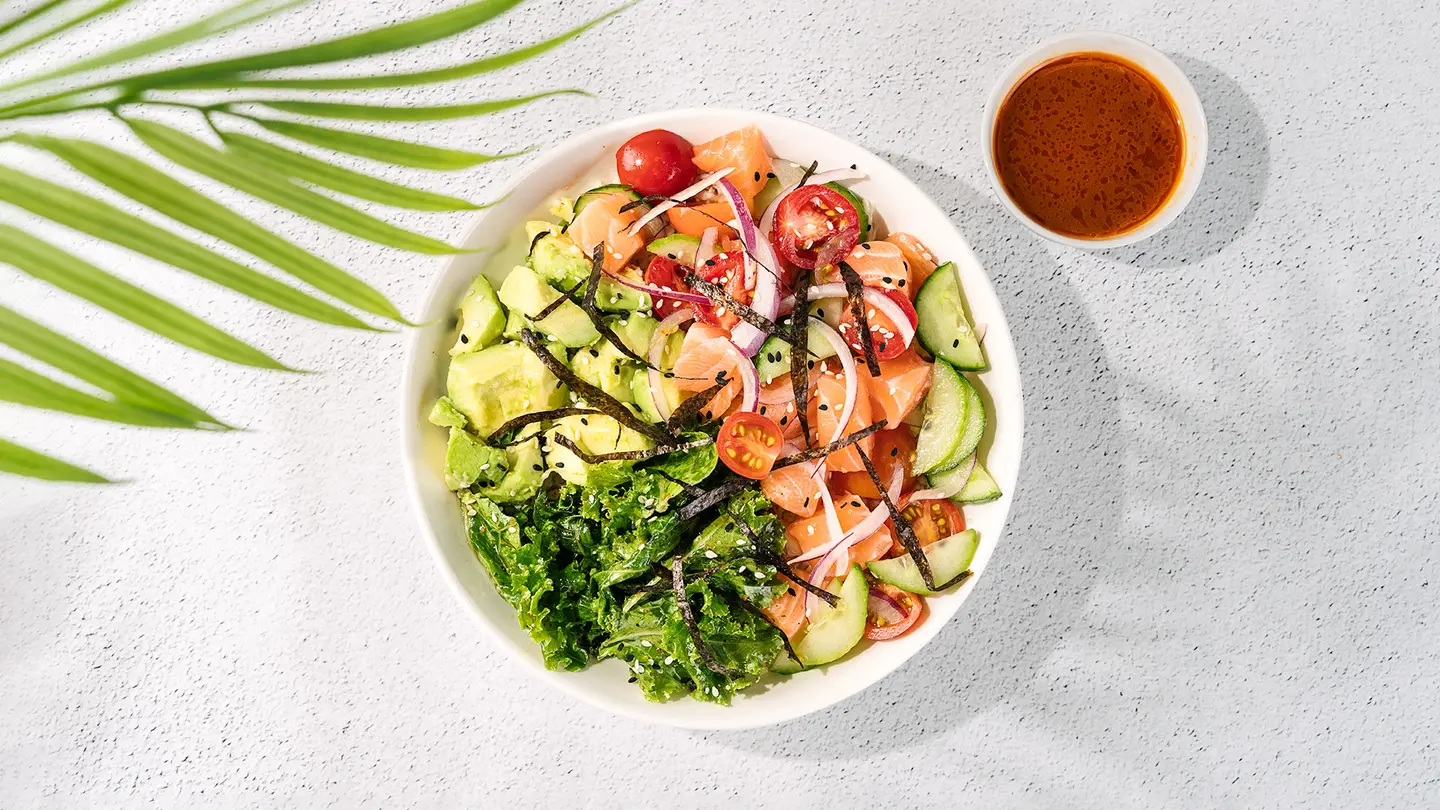 Keto Salmon Poke Bowl