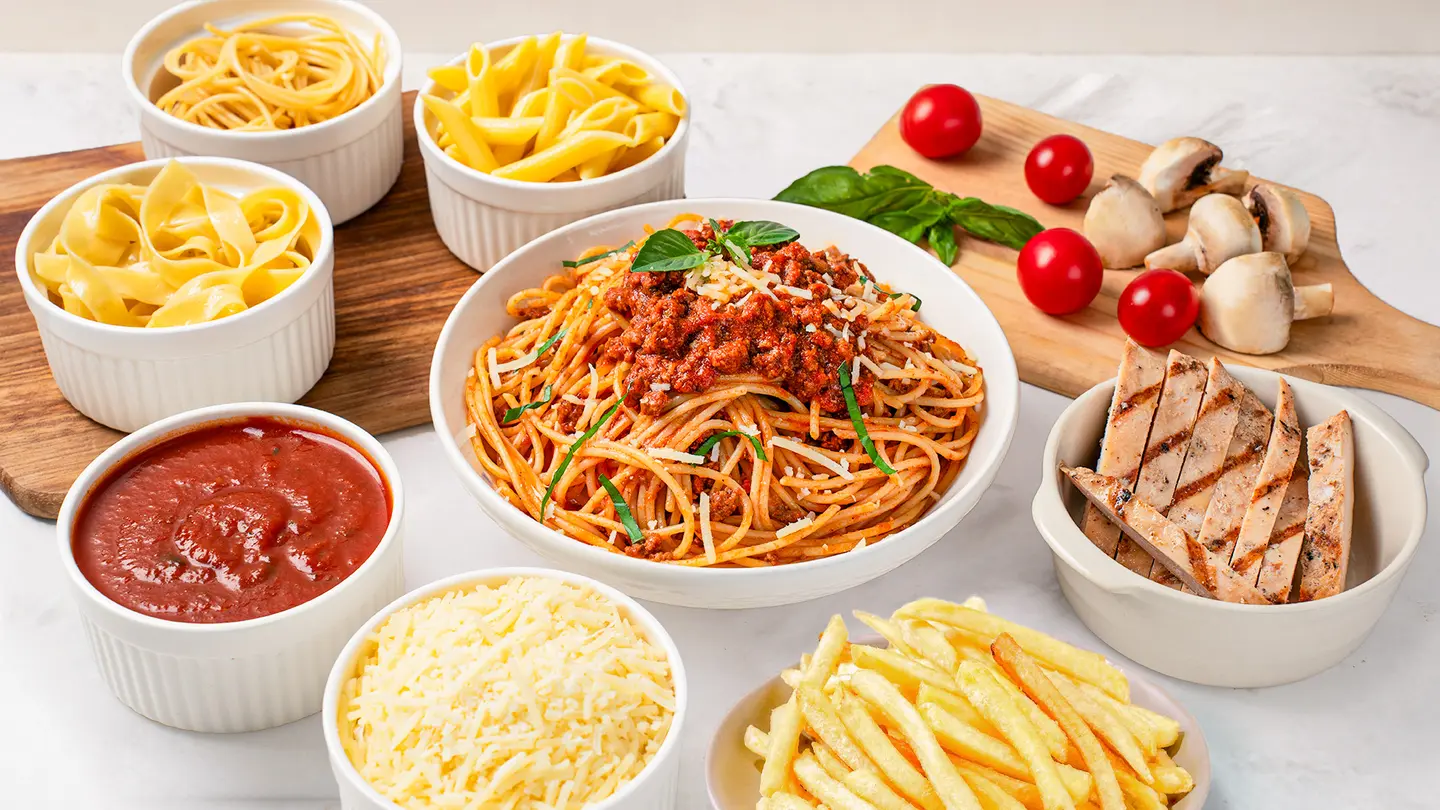 Build Your Own Pasta + Fries