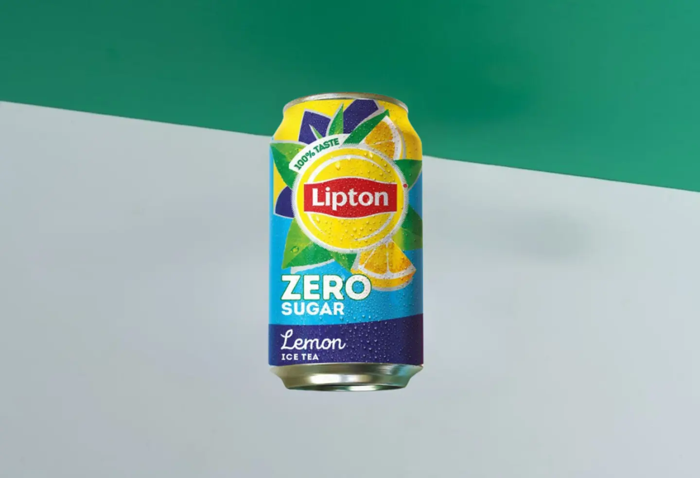 شاي مثلج بدون سكر بنكهة الليمون