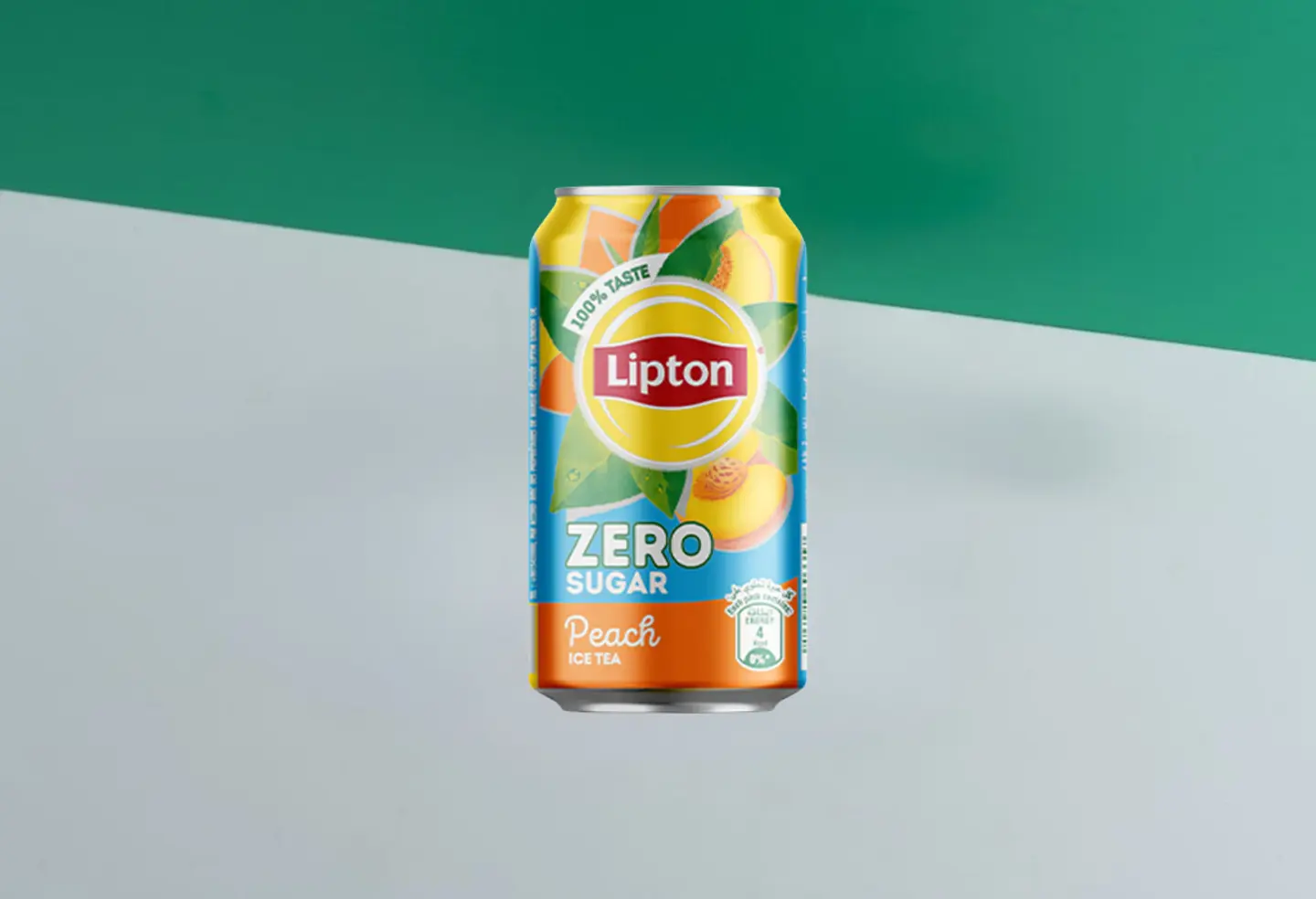 شاي مثلج خالي من السكر بنكهة الخوخ